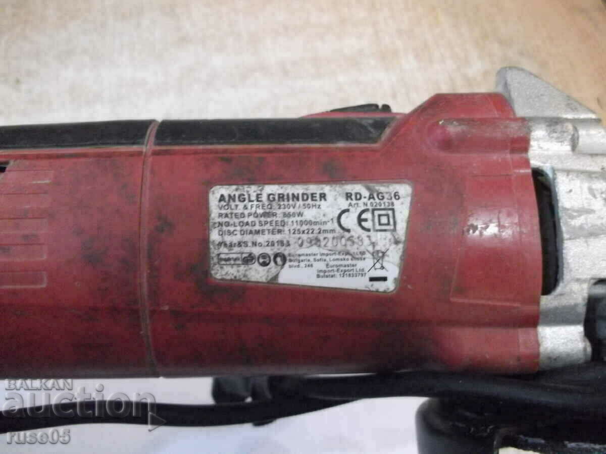 Angle grinder "RAIDER - RD-AG 36" working - 7