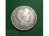 US Half Dollar 50 Cents 1906 Rare