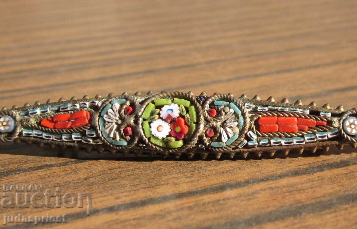 Δημοπρασία vintage βενετσιάνικο μωσαϊκό καρφίτσα βενετσιάνικο γυαλί Δημοπρασία vintage βενετσιάνικο μωσαϊκό καρφίτσα βενετσιάνικο γυαλί