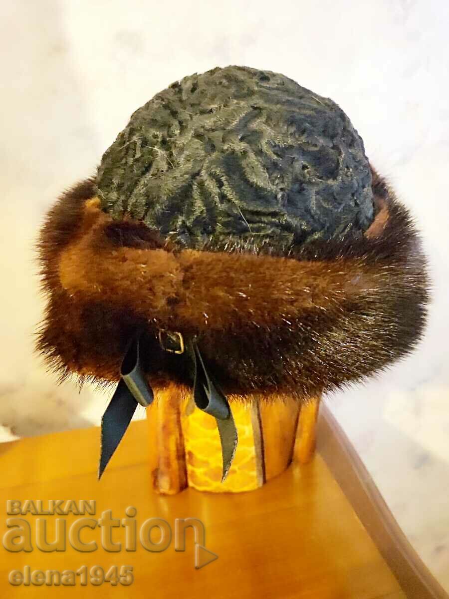 Pălărie din blană naturală