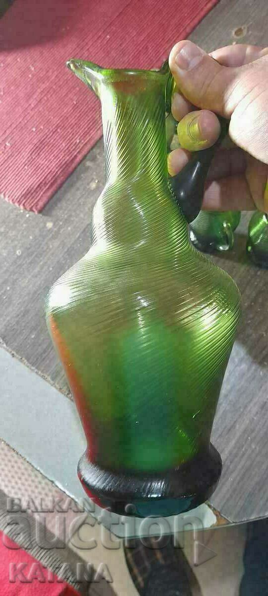 Auction Set, Jug + glasses colored glass vito DISCOUNT!!! Auction Set, Jug + glasses colored glass vito DISCOUNT!!!