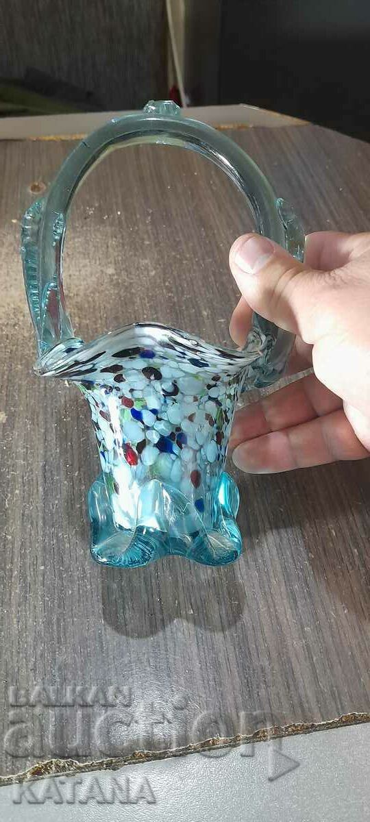 Colored glass vase with price 15.00 BGN | € 7.67 Colored glass vase with price 15.00 BGN | € 7.67