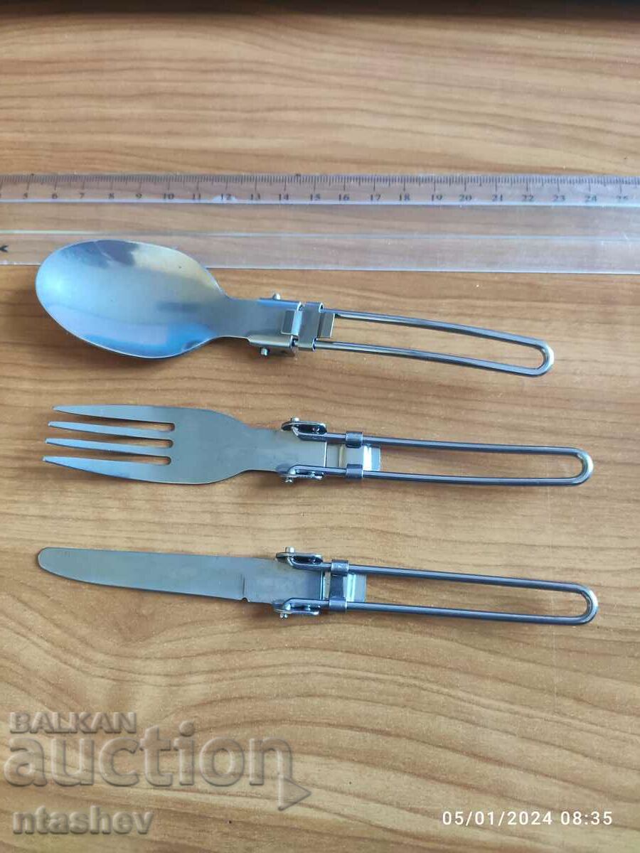 Compact cutlery - camping / school