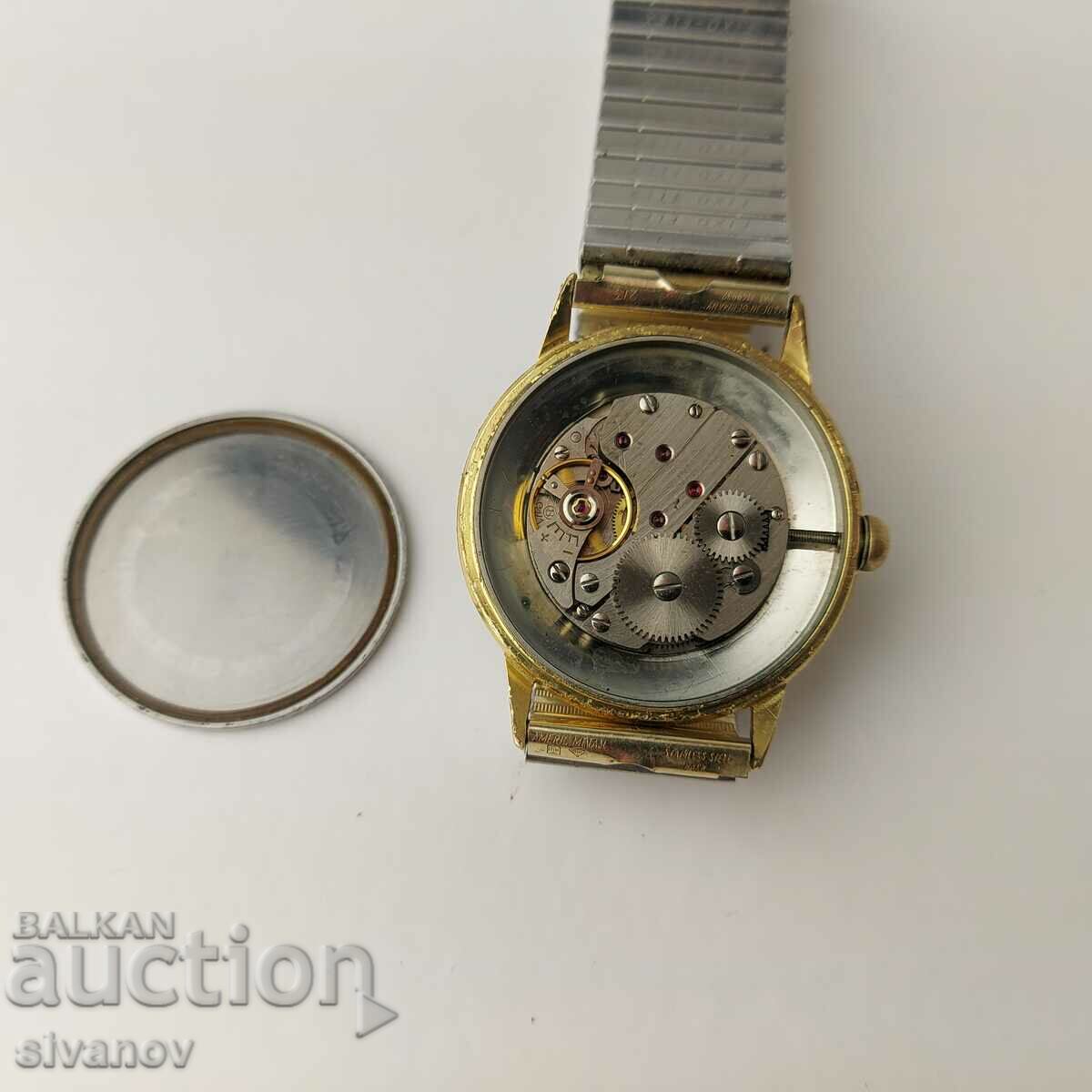 BIFORA 17 Rubis Gold Plated Working Men's Wrist Watch #5454 - 6 BIFORA 17 Rubis Gold Plated Working Men's Wrist Watch #5454 - 6