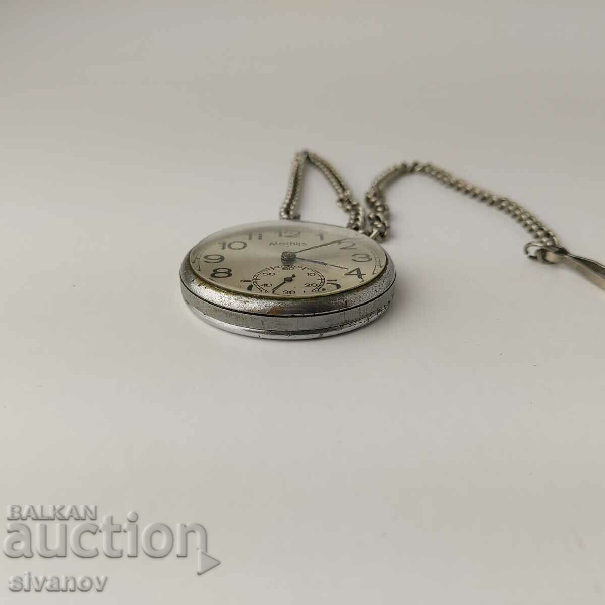 Auction Molnija Lightning Pocket Watch Works No Warranty #5455 Auction Molnija Lightning Pocket Watch Works No Warranty #5455