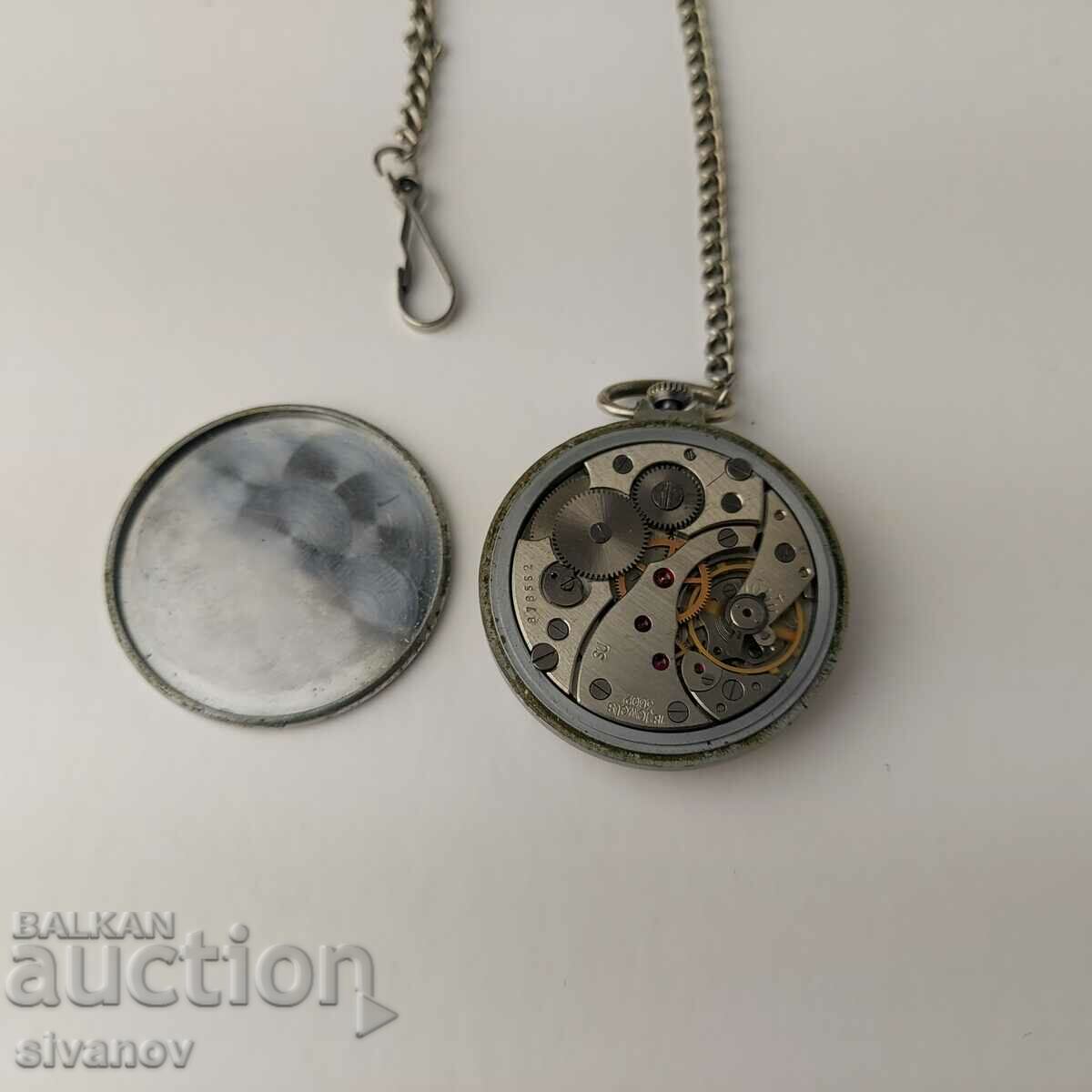 Molnija Lightning Pocket Watch Works No Warranty #5455 - 7 Molnija Lightning Pocket Watch Works No Warranty #5455 - 7