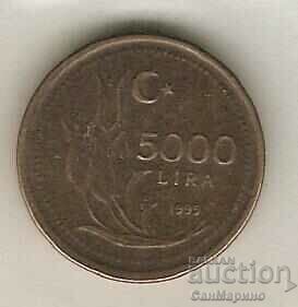 Турция  5000  лири  1995 г.