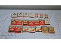 Стари български кибрити , кибрит - реклама цигари - 21 броя