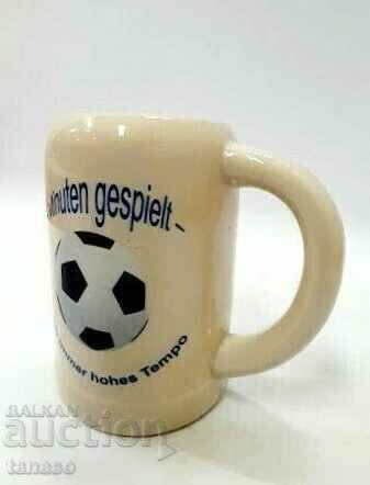 Delivery of German porcelain cup, mug, football