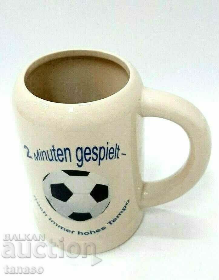 German porcelain cup, mug, football - 5