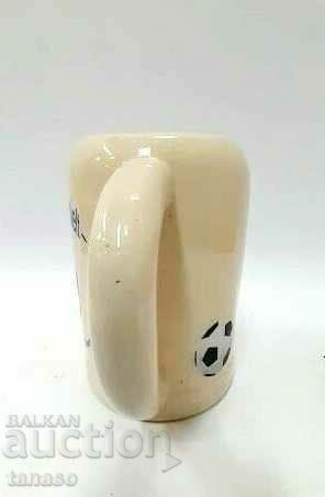 German porcelain cup, mug, football - 7