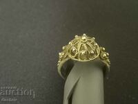 Σπάνιο αναγεννησιακό ασημένιο δαχτυλίδι φιλιγκράν κοσμήματα στολής