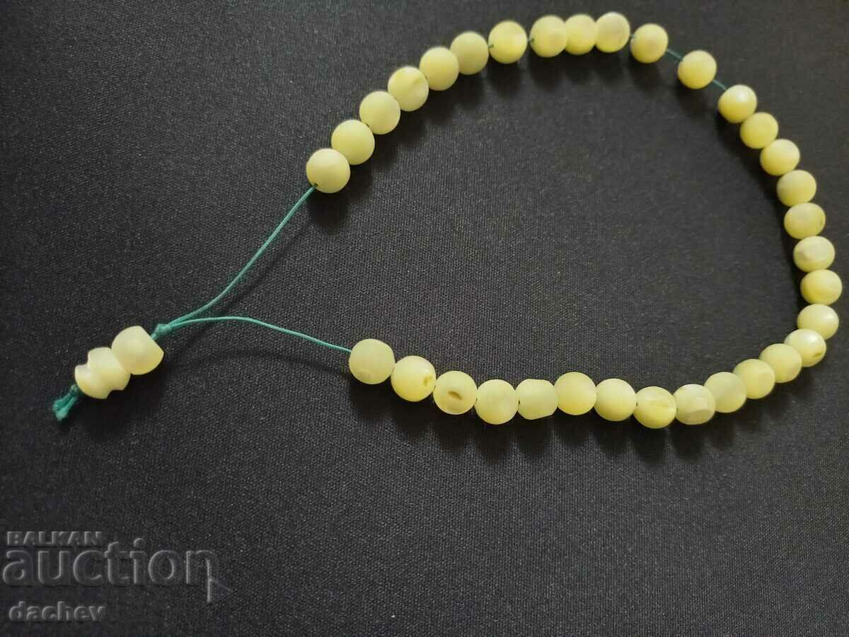 Delivery of Old Authentic Rosary of Mother of Pearl Beads 33 + POP!