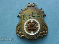Metal plate, emblem from ???