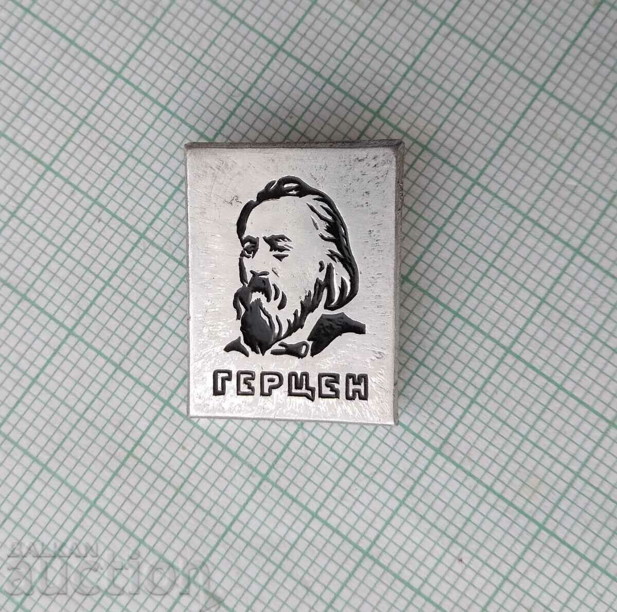 14538 Insigna - Alexander Herzen este un publicist rus cu preț 1.00 BGN | € 0.51 14538 Insigna - Alexander Herzen este un publicist rus cu preț 1.00 BGN | € 0.51