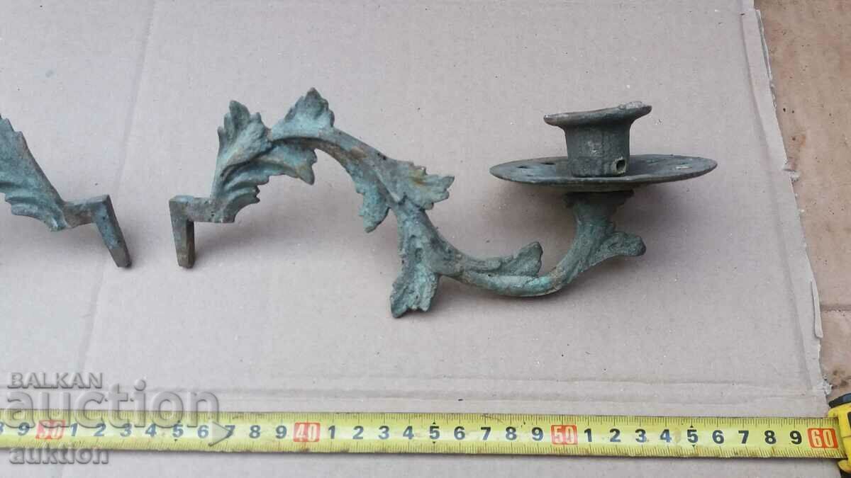 MASSIVE BRONZE PIANO CANDLEHOLDERS - AUSTRIA with price 39.99 BGN | € 20.45 MASSIVE BRONZE PIANO CANDLEHOLDERS - AUSTRIA with price 39.99 BGN | € 20.45