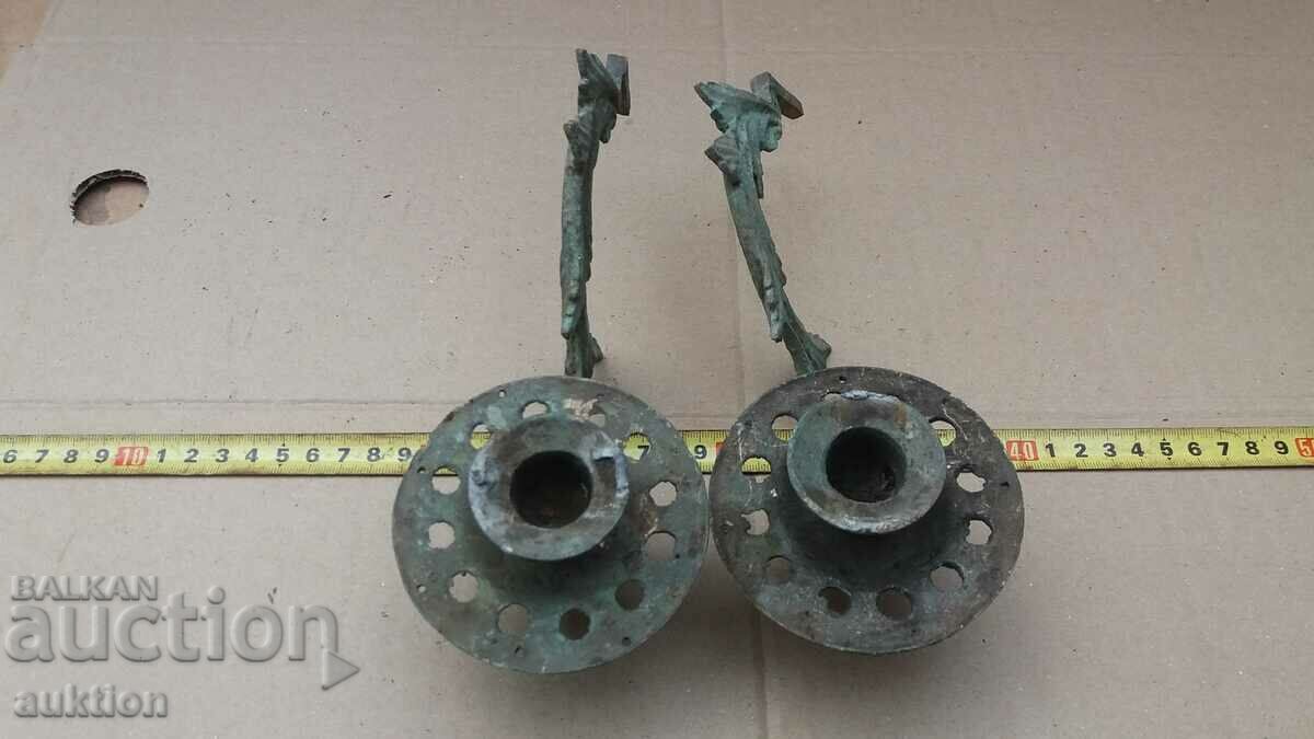 Auction MASSIVE BRONZE PIANO CANDLEHOLDERS - AUSTRIA Auction MASSIVE BRONZE PIANO CANDLEHOLDERS - AUSTRIA