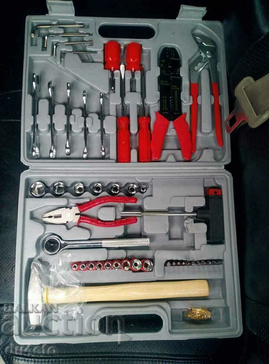 Παράδοση σετ θήκης εργαλεία χειρός 100 μέρη χρωμίου-βαναδίου Παράδοση σετ θήκης εργαλεία χειρός 100 μέρη χρωμίου-βαναδίου