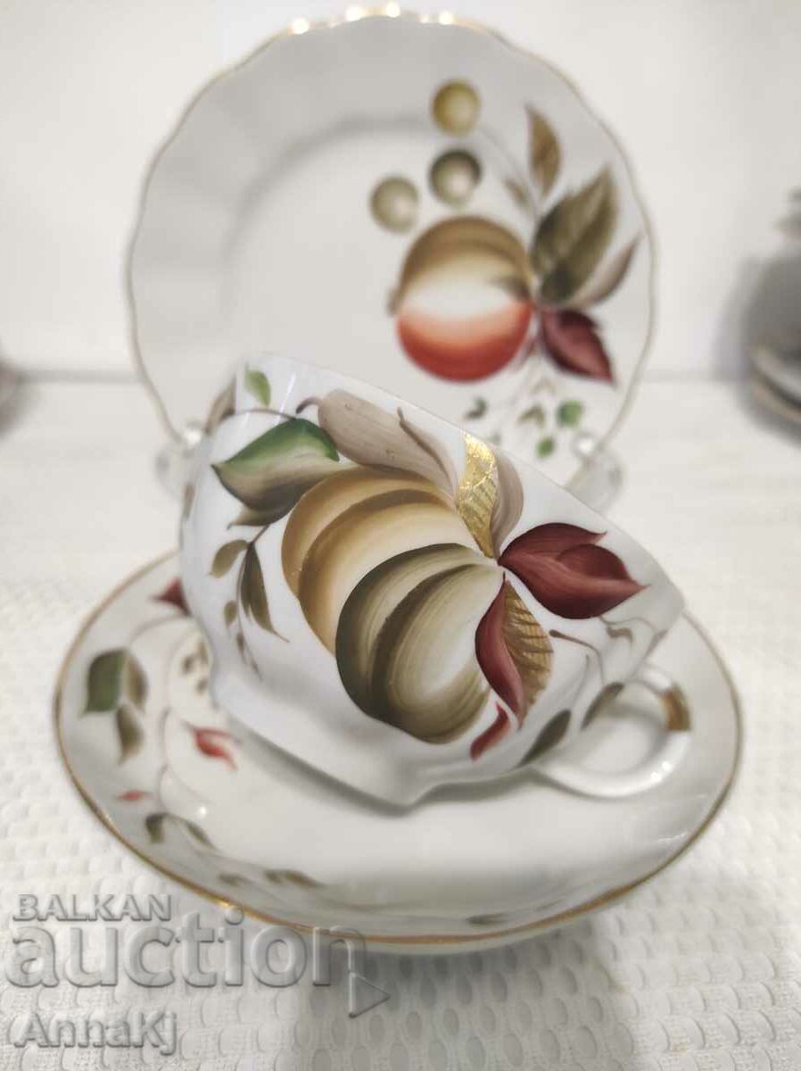 Russian porcelain LFZ triple set