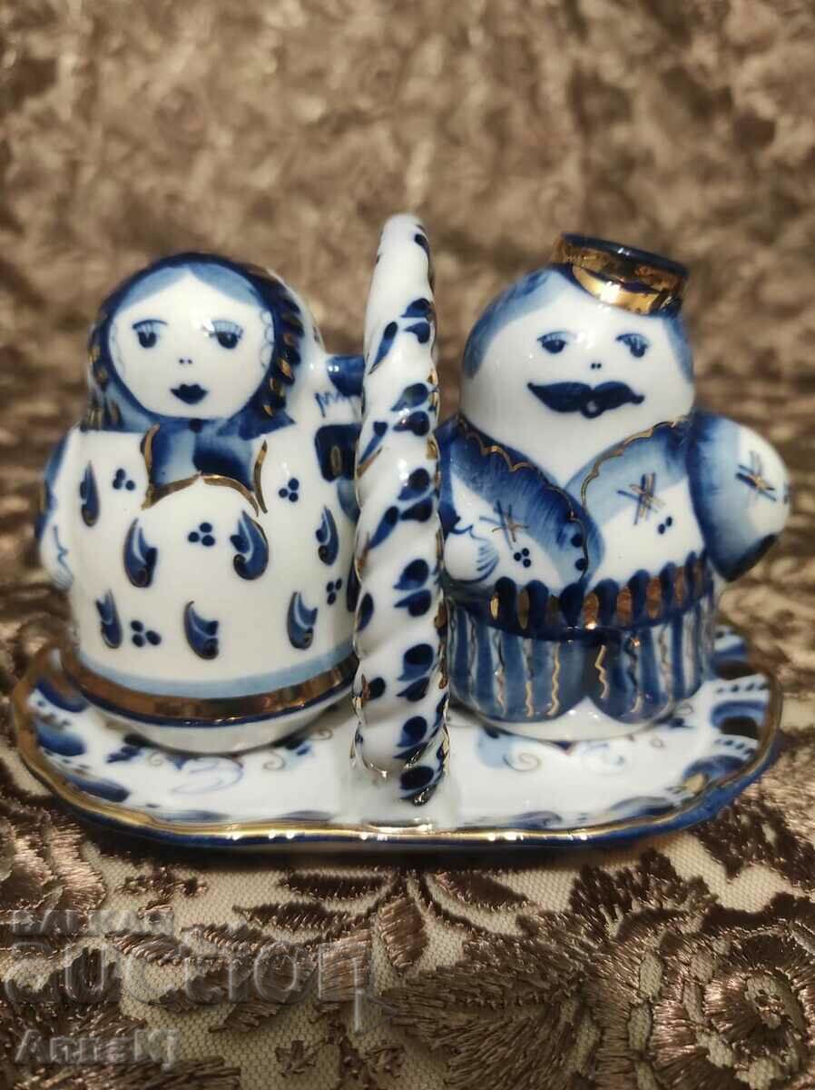 Russian Gzhel porcelain