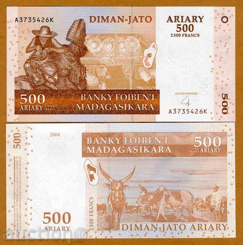 Zorba TOP LICITAȚII MADAGASCAR 500 Ariary 2004 UNC