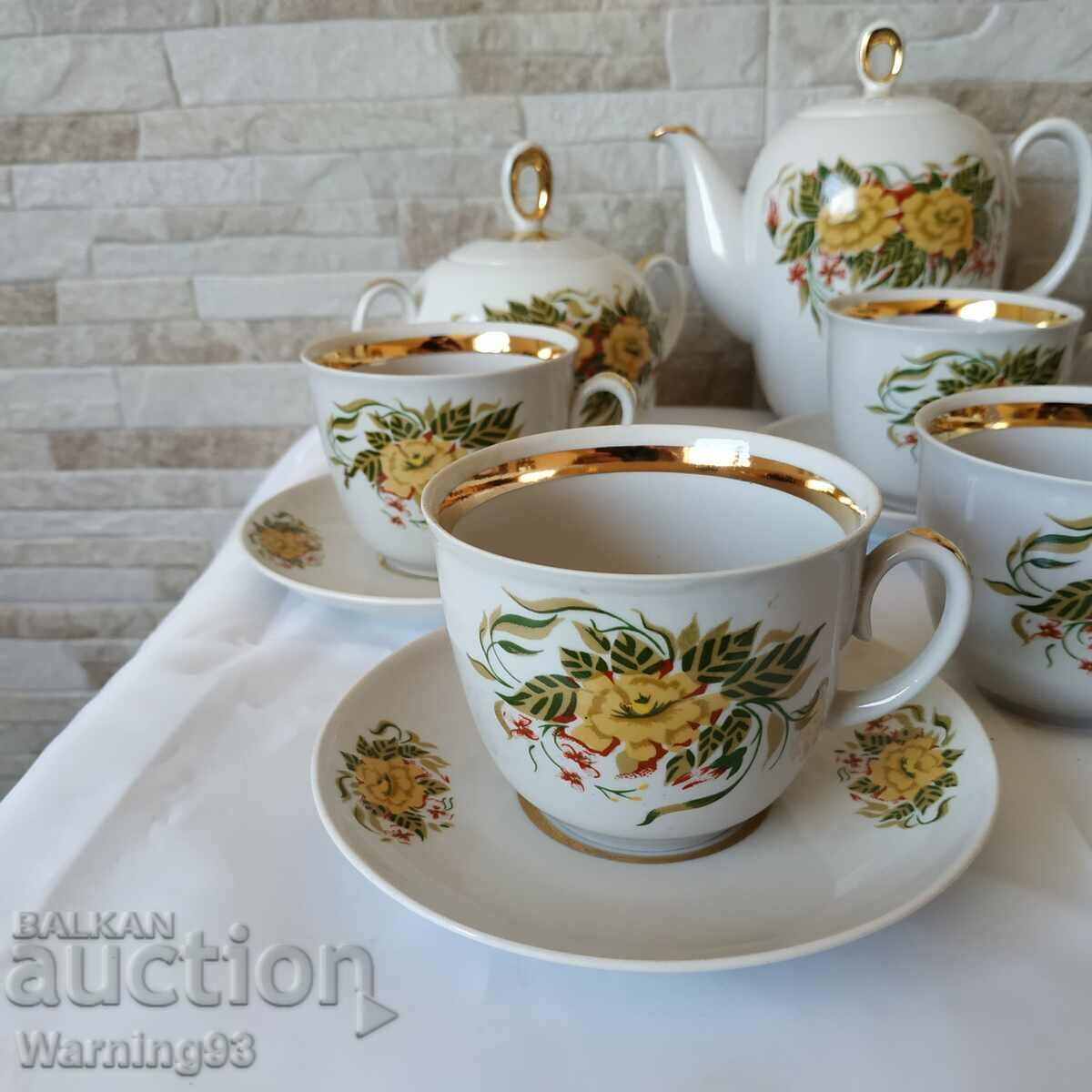 Аукцион Сервиз за чай - 16 части - Полтавский фарфоровый завод -СССР