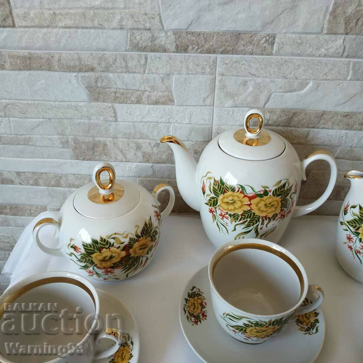 Сервиз за чай - 16 части - Полтавский фарфоровый завод -СССР - 5