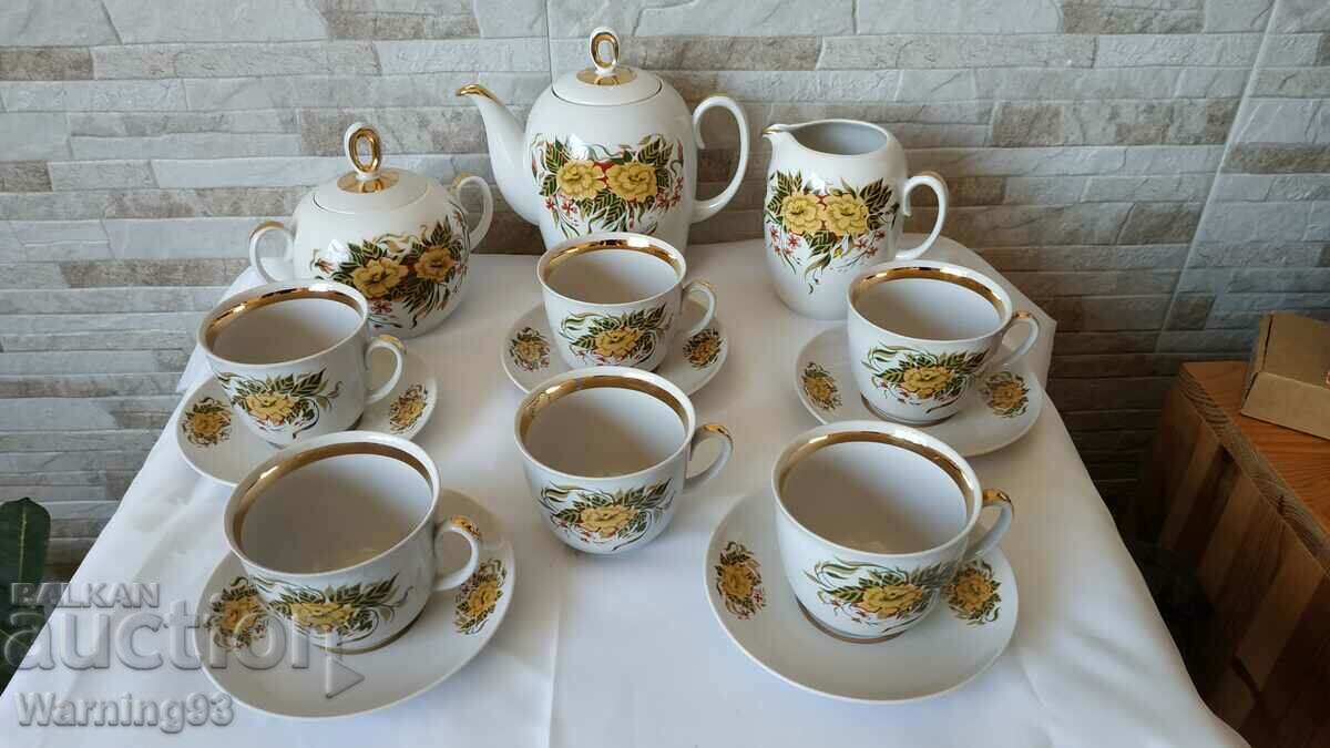 Сервиз за чай - 16 части - Полтавский фарфоровый завод -СССР