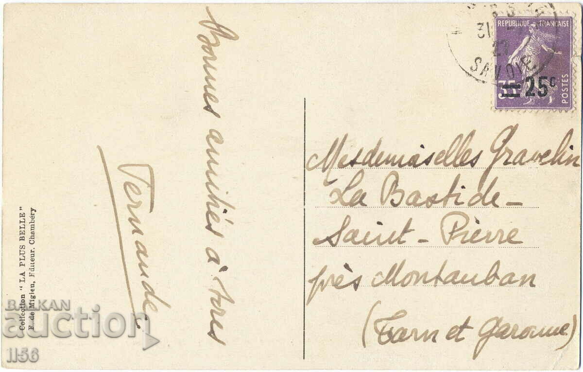 France - Savoy Alps - Massif Valois - panorama - 1935 with price 1.20 BGN | € 0.61 France - Savoy Alps - Massif Valois - panorama - 1935 with price 1.20 BGN | € 0.61