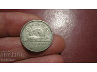 5 cents 1985 Canada Beaver
