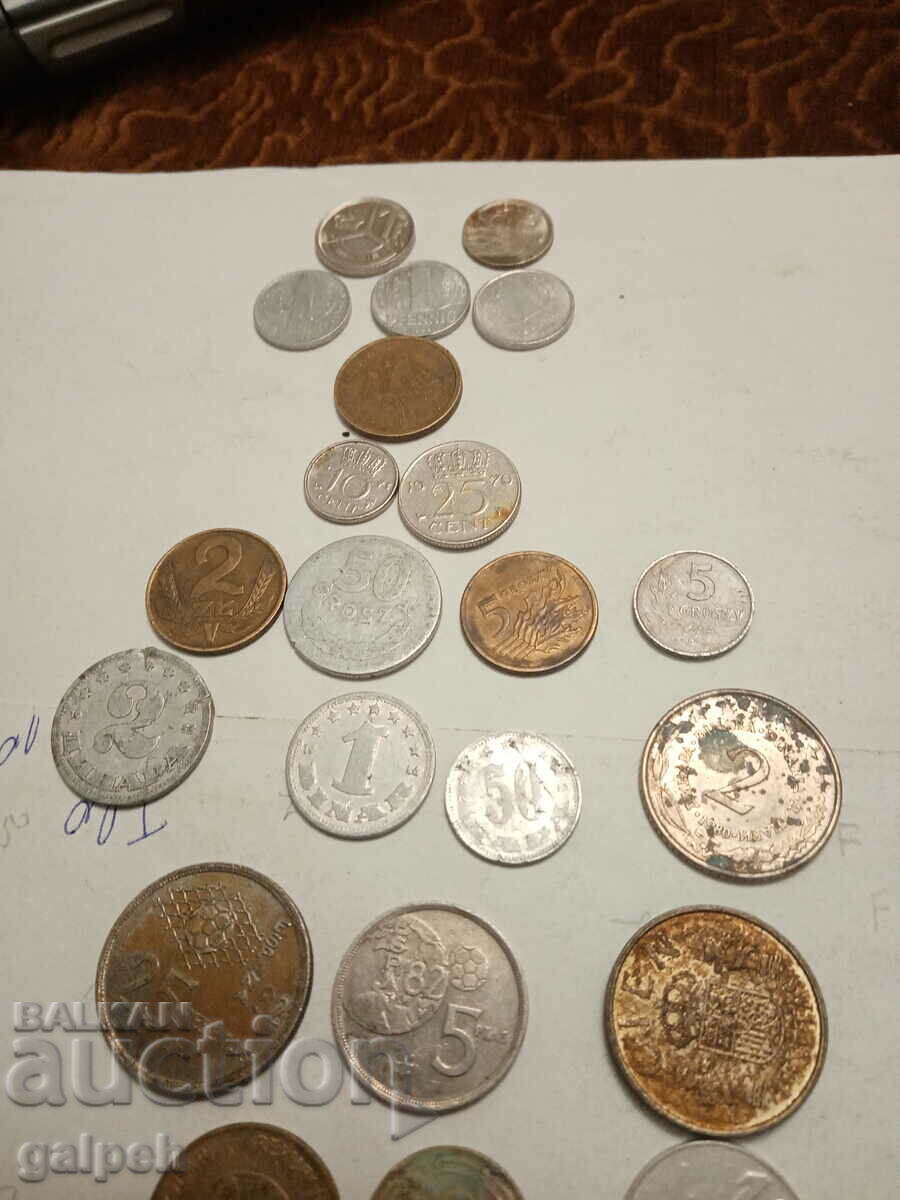 Auction LOT OF COINS - MIXED - 25 pcs. - BGN 2.3 Auction LOT OF COINS - MIXED - 25 pcs. - BGN 2.3