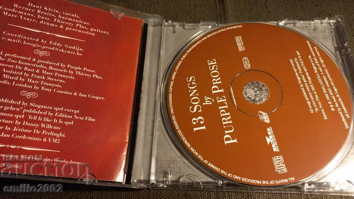 Audio CD Purple prose with price 2.99 BGN | € 1.53 Audio CD Purple prose with price 2.99 BGN | € 1.53