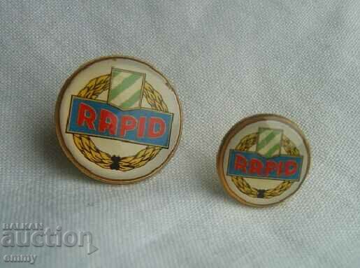 Sport football badge - FC Rapid, Vienna - 2 pieces