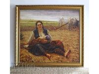 "On the fields" Hristo Stanchev, painting
