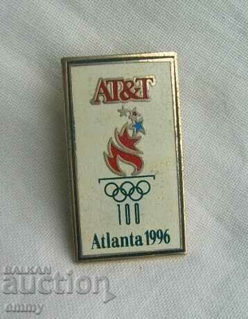 Значка Олимпийски игри Атланта 1996, спонсор. Емайл