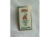 Badge Olympic Games Atlanta 1996, sponsor. Email