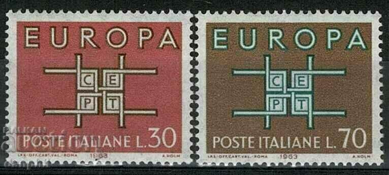 Италия 1963 Eвропа CEПT (**) чиста, неклеймована