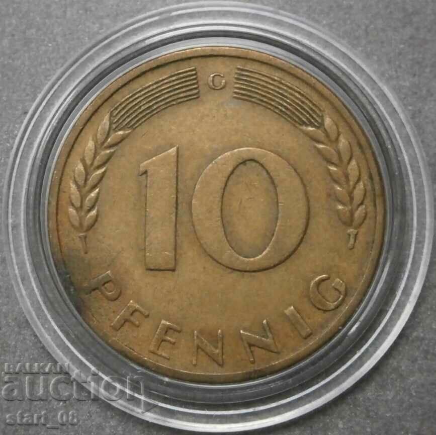 10 pfennig 1950