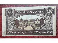 Банкнота-Австрия-Г.Австрия-Санкт Георген имАтергау-10 х.1920