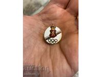 Royal Olympic badge - on a screw - Strahil Miloshev
