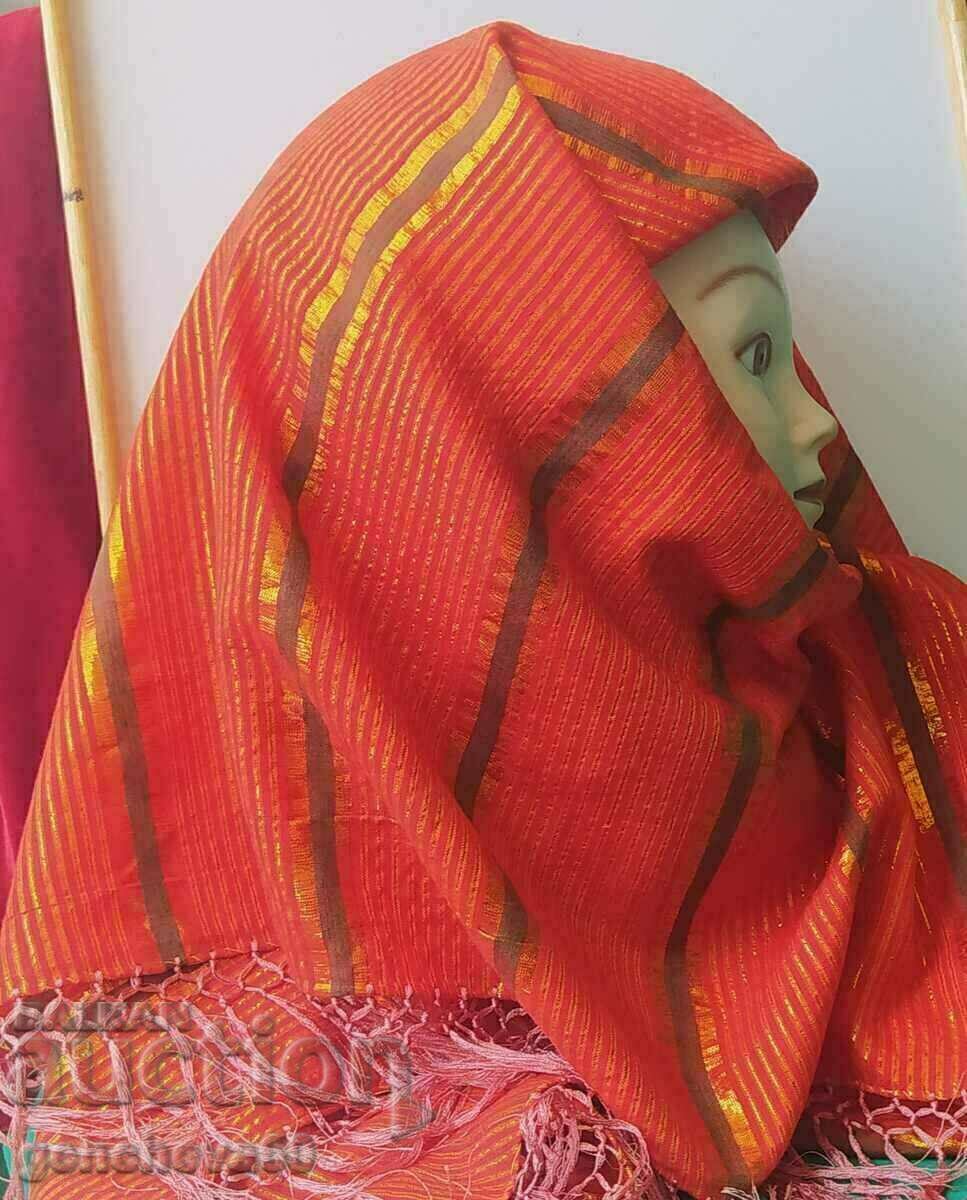 Кърпа за глава с ресни-забрадка115см/носия