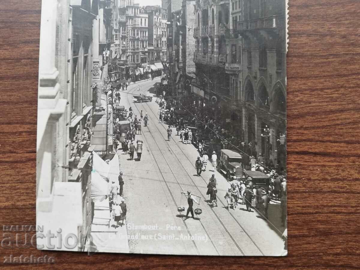 Auction Old photo Kingdom of Bulgaria - Pera district, Istanbul Auction Old photo Kingdom of Bulgaria - Pera district, Istanbul
