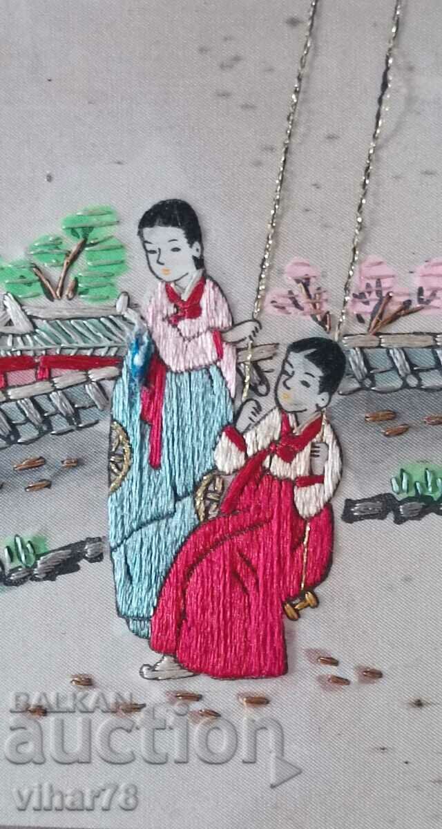 Picturi chinezești de epocă brodate manual cu preț € 129.99 | 254.24 BGN