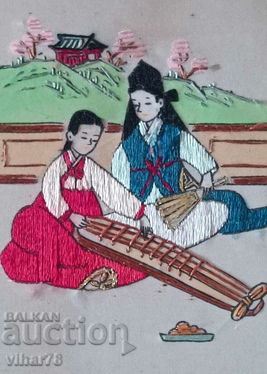 Δημοπρασία Vintage κινέζικες κεντημένες στο χέρι πίνακες Δημοπρασία Vintage κινέζικες κεντημένες στο χέρι πίνακες