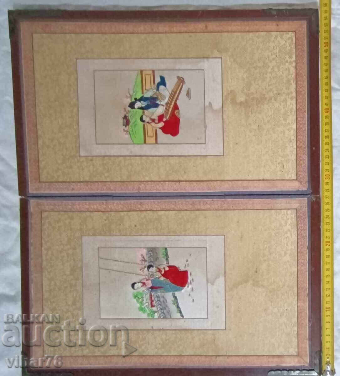 Picturi chinezești de epocă brodate manual - 5