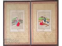 Picturi chinezești de epocă brodate manual