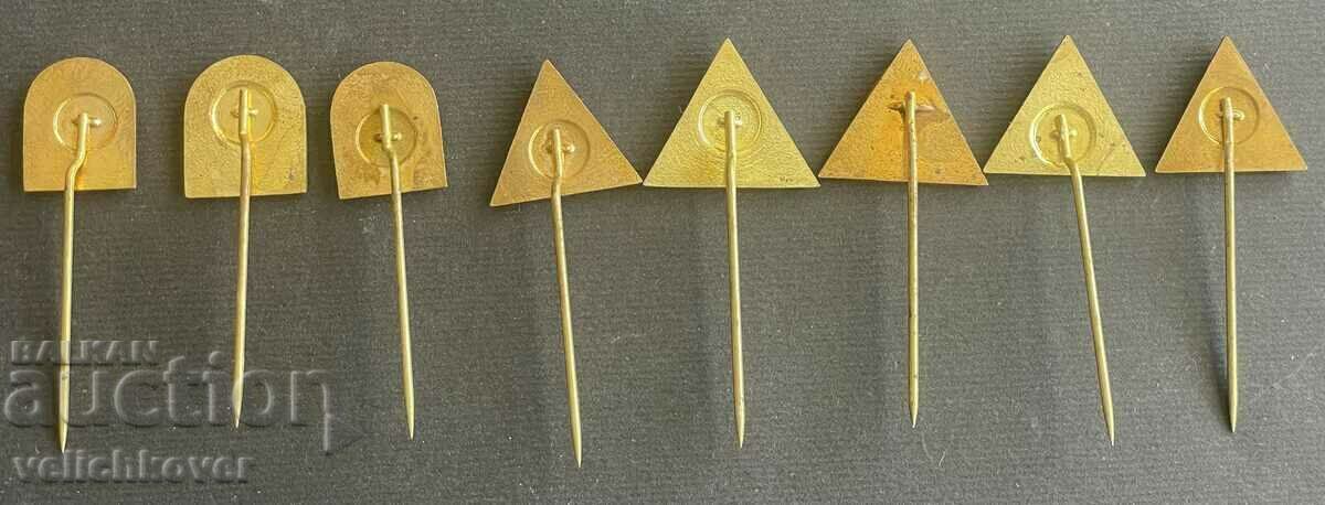 35564 Czechoslovakia 8 signs with road signs from the 1970s. with price 25.00 BGN | € 12.78