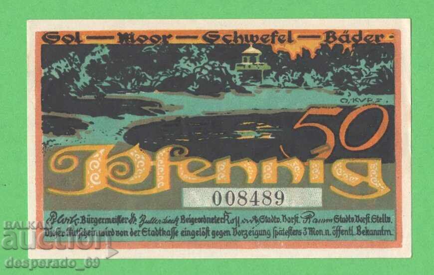 (¯`'•.¸NOTGELD (гр. Bad Oldesloe) UNC -50 пфенига¸.•'´¯) с цена € 1.50 | 2.93 лв. (¯`'•.¸NOTGELD (гр. Bad Oldesloe) UNC -50 пфенига¸.•'´¯) с цена € 1.50 | 2.93 лв.