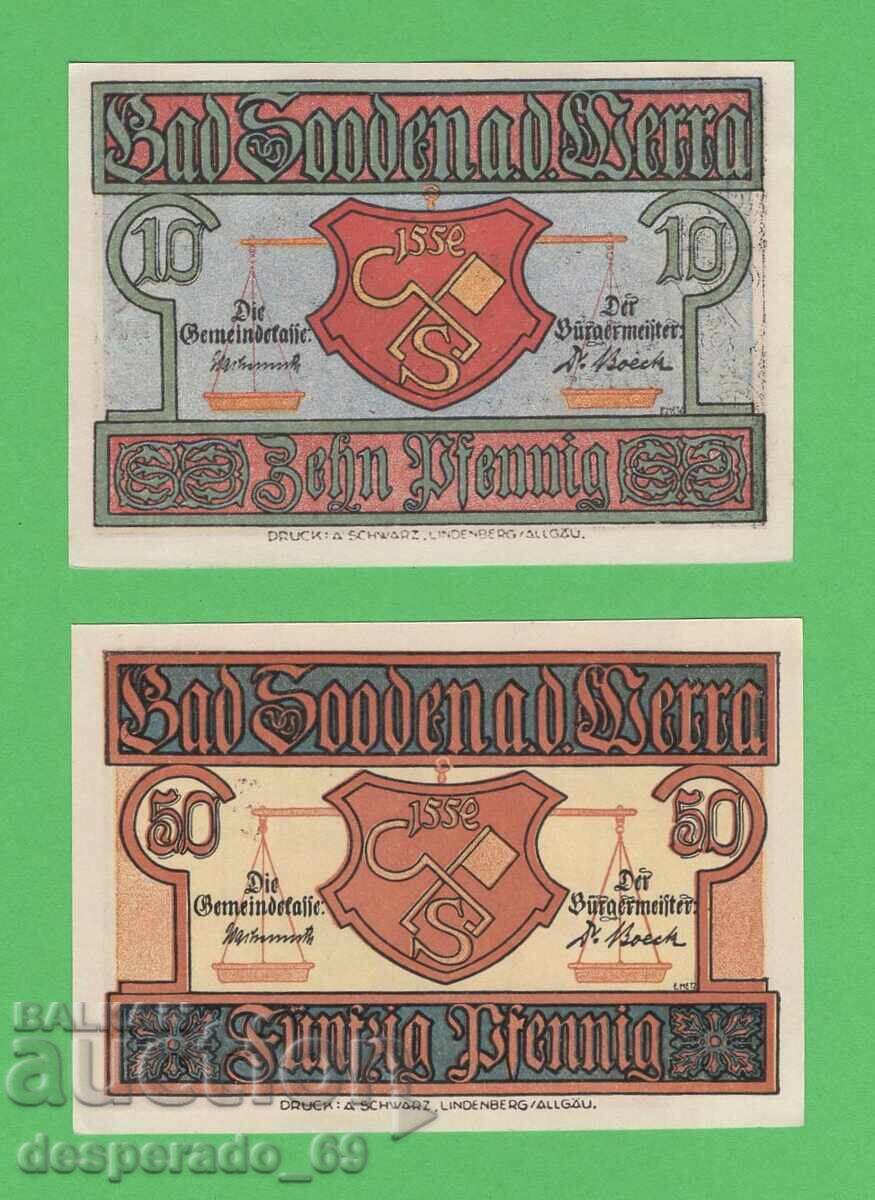 (¯`'•.¸NOTGELD (city Bad Sooden) UNC -2 pcs. banknotes¸.•'´¯) with price € 3.20 | 6.26 BGN (¯`'•.¸NOTGELD (city Bad Sooden) UNC -2 pcs. banknotes¸.•'´¯) with price € 3.20 | 6.26 BGN