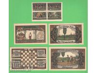 (¯`'•.¸NOTGELD (orașul Konigsaue) 1921 UNC -5 buc. bancnote •'´¯)
